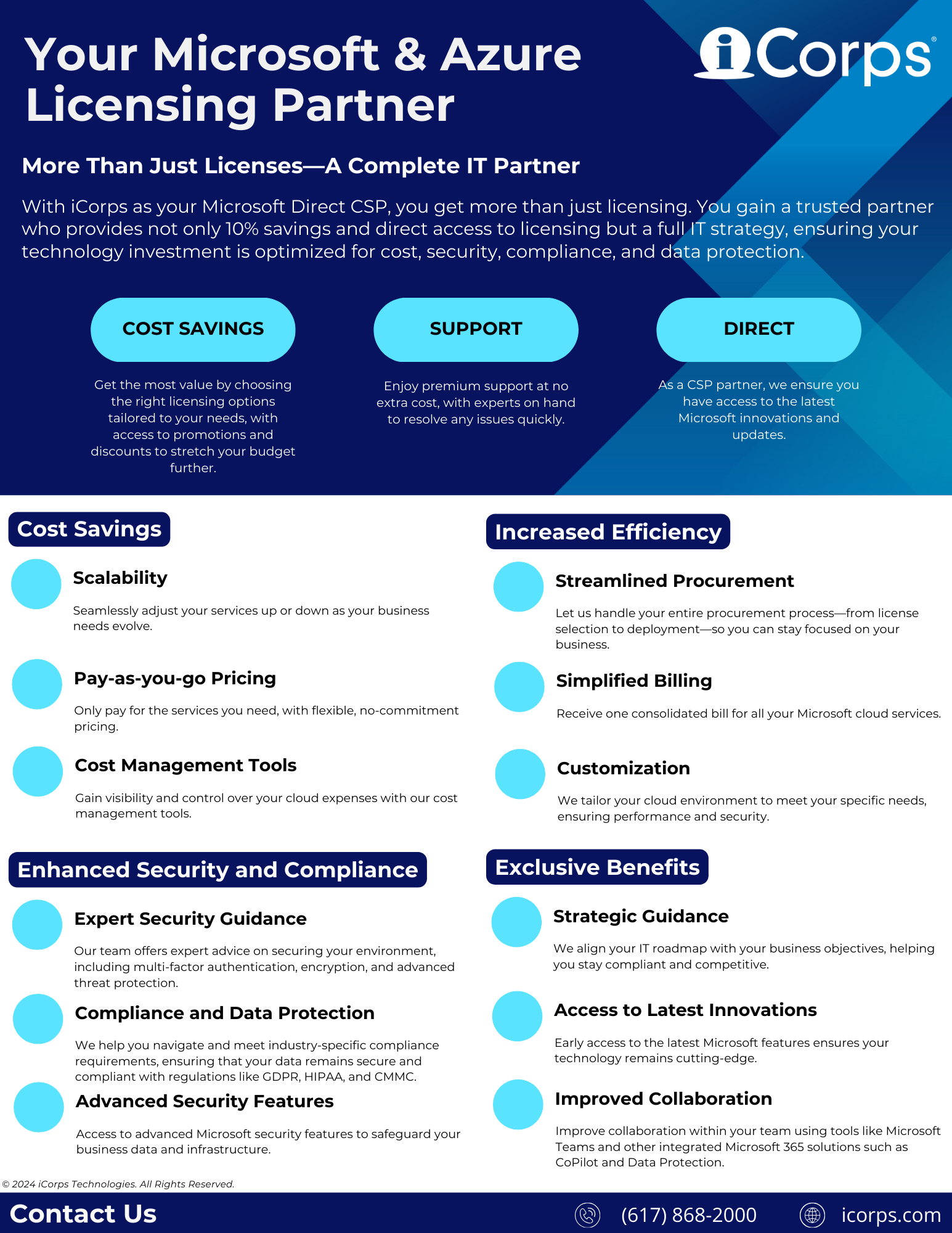 iCorps Microsoft and Azure Licensing One Pager